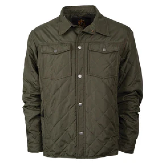 MENS CASSIDY OLIVE QUILTED JACKET