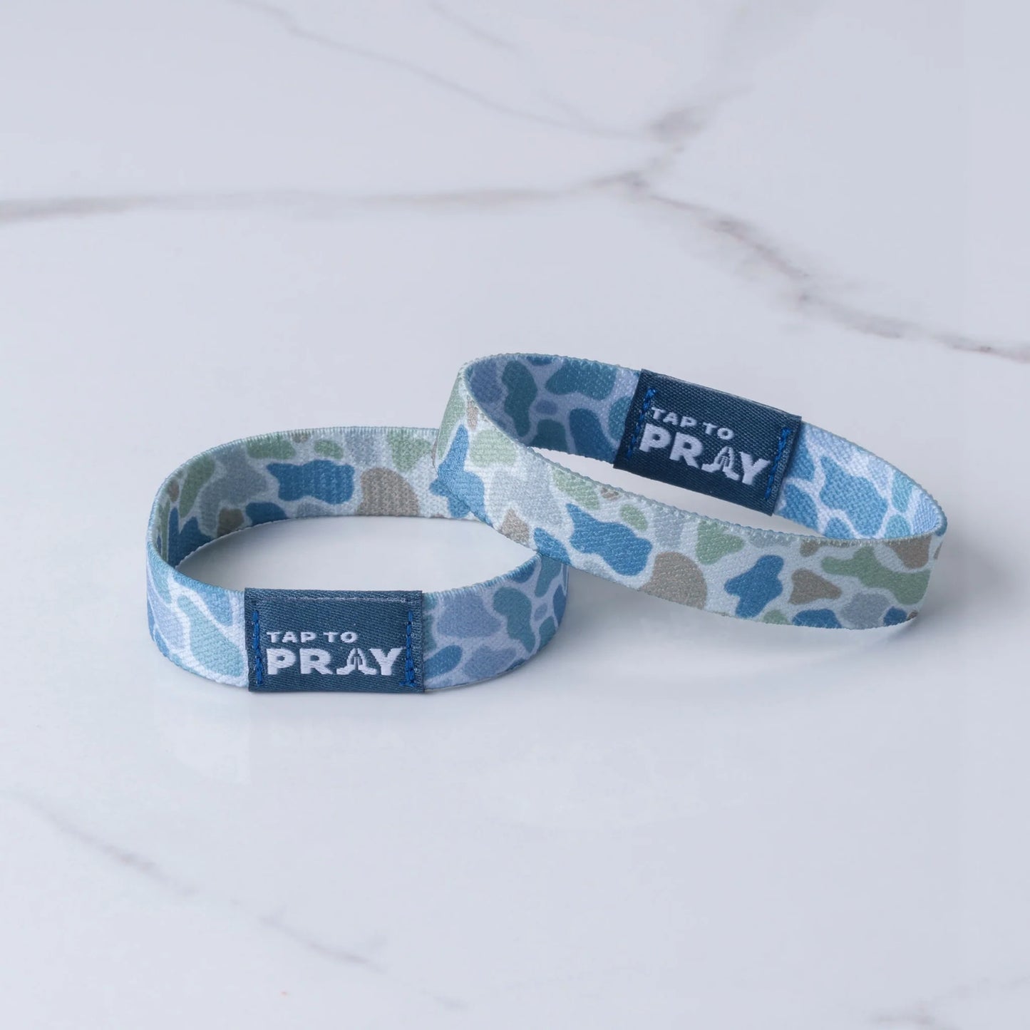 Tap To Pray Wristbands - RR Camo Moss & Slate