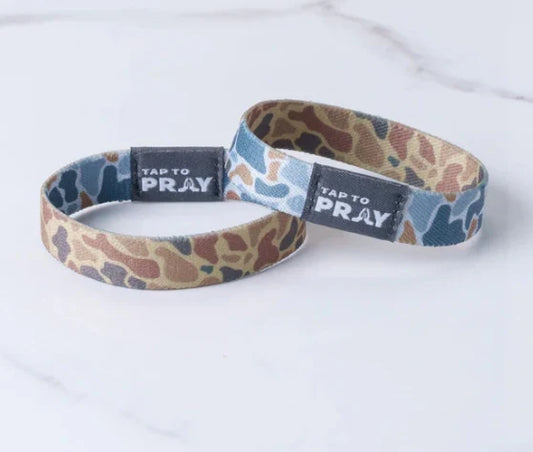 Tap To Pray Wristbands - RR Camo Sahara & Copper