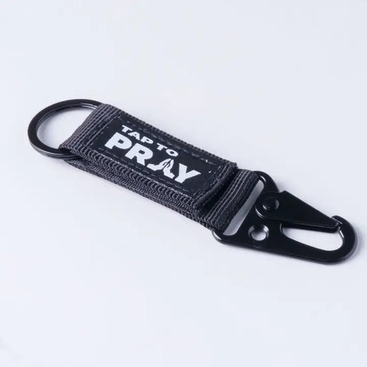 Tap To Pray Wristbands - Tactical Carabiner Keychain Black