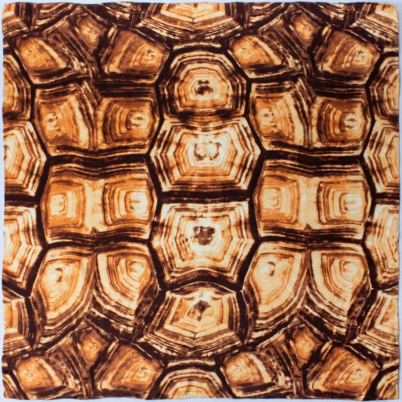 Wyoming Traders 34.5" Turtle Shell Charmeuse Silk Scarf