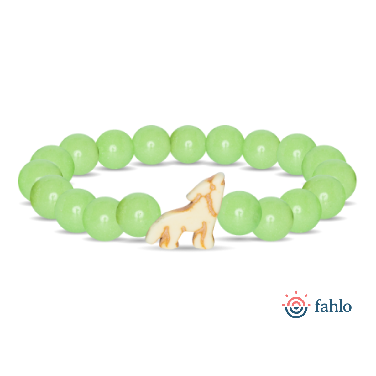 The Scout Bracelet - Wolf - Glow in the Dark Sage