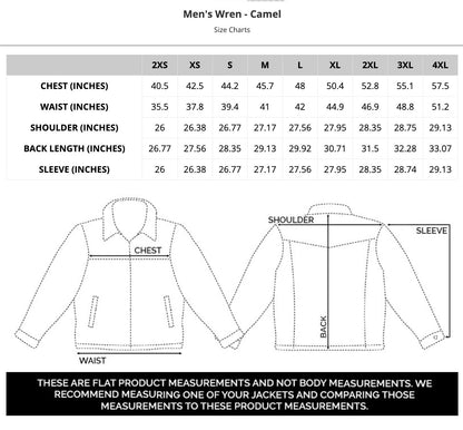 MENS WREN PULLOVER - CAMEL/ NAVY