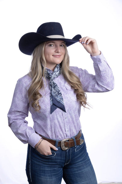 Twilly Silk Silver Cobalt Paisley Scarf