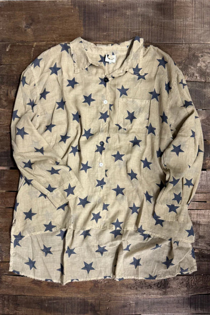 Starburst Top - Navy