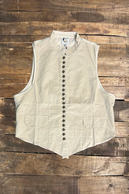 Mesmerized Vest - Parchment Corduroy