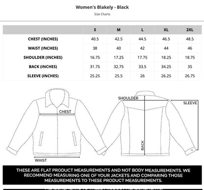 LADIES BLAKELY BLACK JACKET