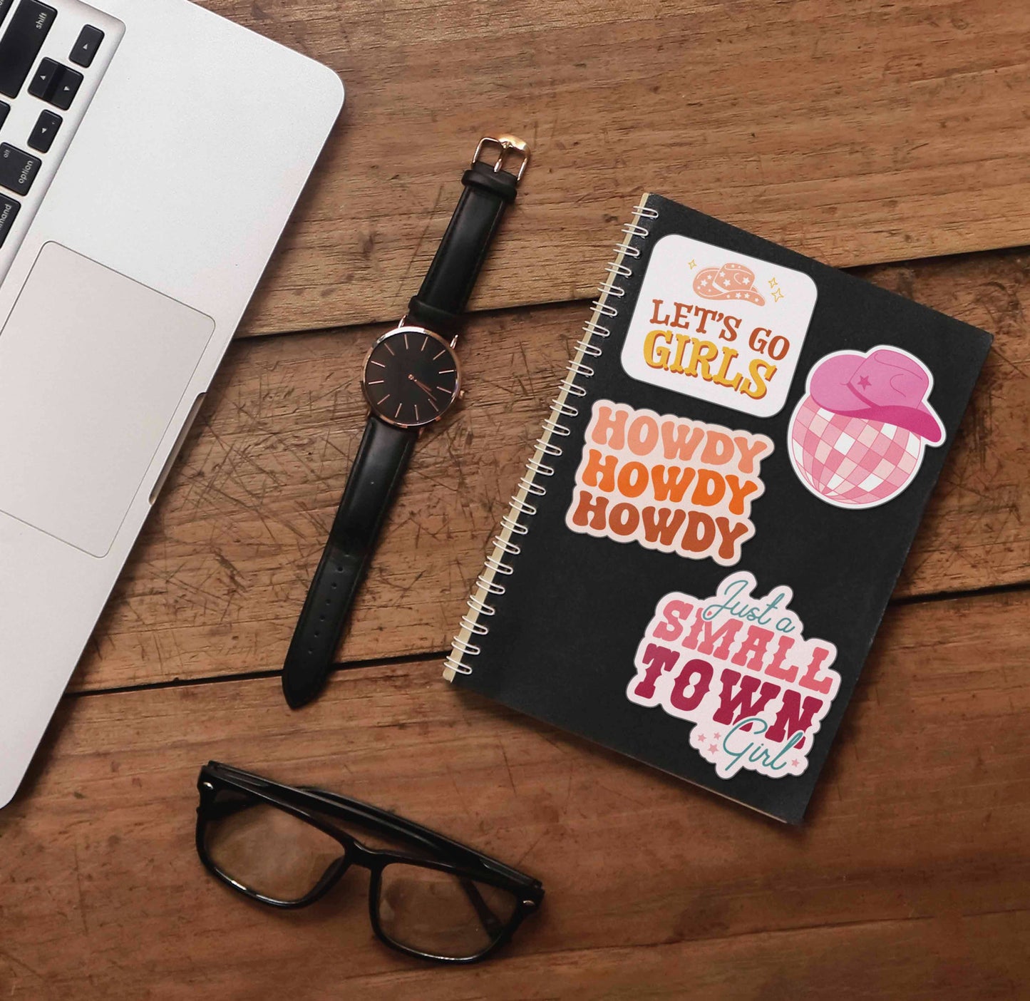 Howdy Pink Cowgirl Sticker for Hydroflask