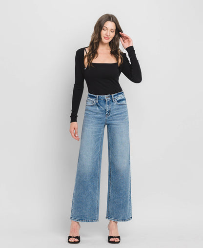 FM - HIGH RISE WIDE LEG JEANS ELBE RIVER
