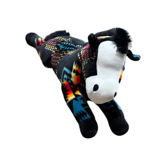PSA-LHRS - Stuffed Lying Horse - Black