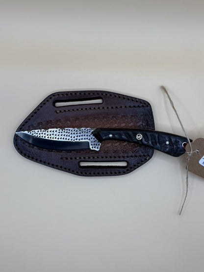 Exotic Texas Knives D2 Ram Horn Handle Knife – Premium Handmade Fixed Blade