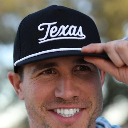 Texas Script Cap- Black