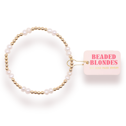 Beaded Blondes Coastal Pearl Bracelet
