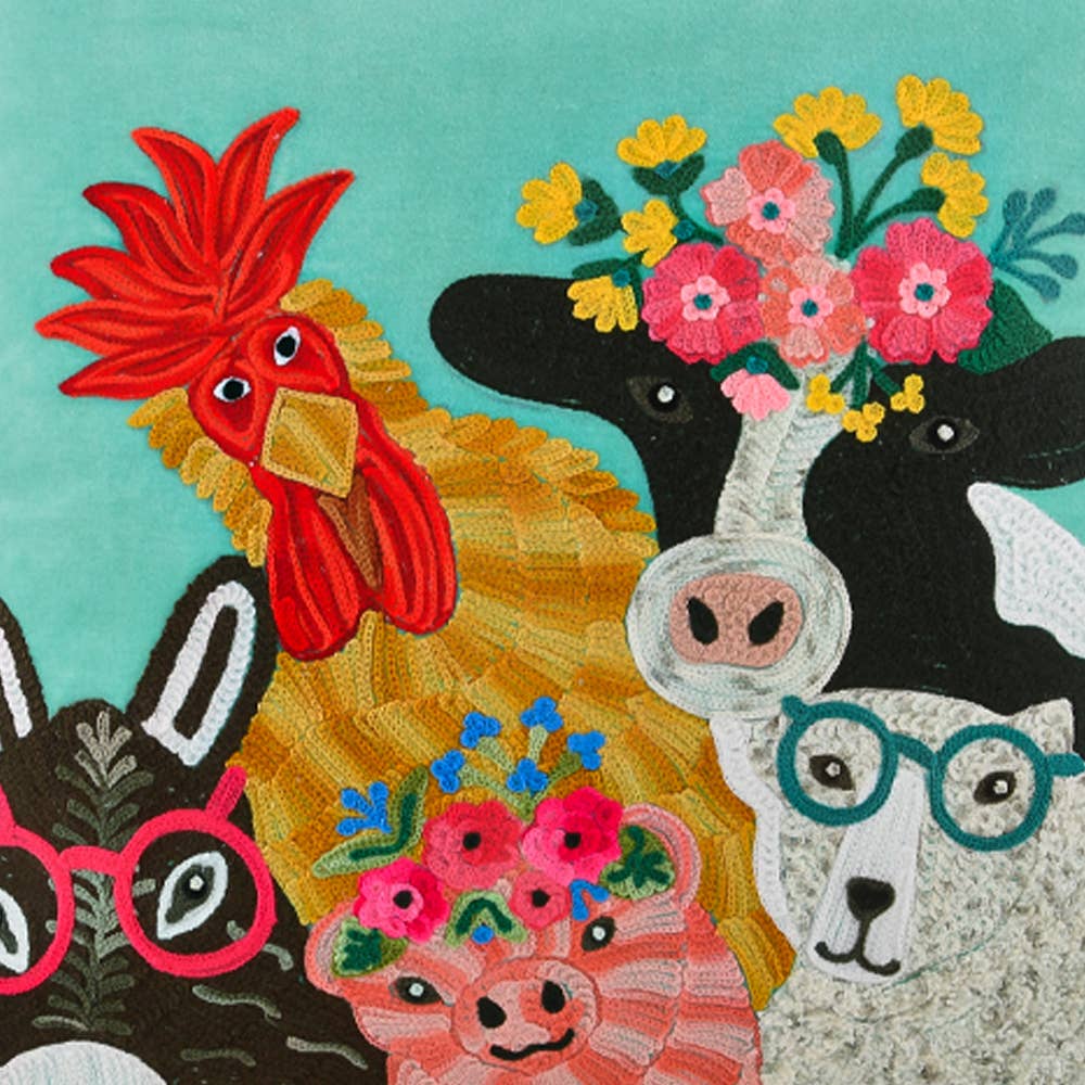 SELFIE ANIMAL CUSHION 18X18