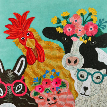 SELFIE ANIMAL CUSHION 18X18