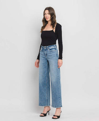 FM - HIGH RISE WIDE LEG JEANS ELBE RIVER