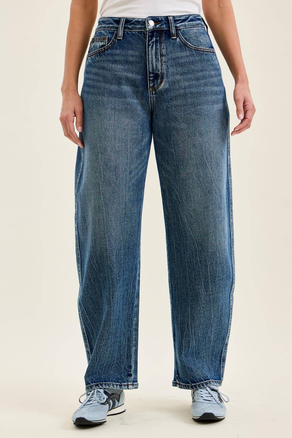 Judy Blue High Waist RM Marlow Arc Jeans – Dark Weathered Indigo Denim