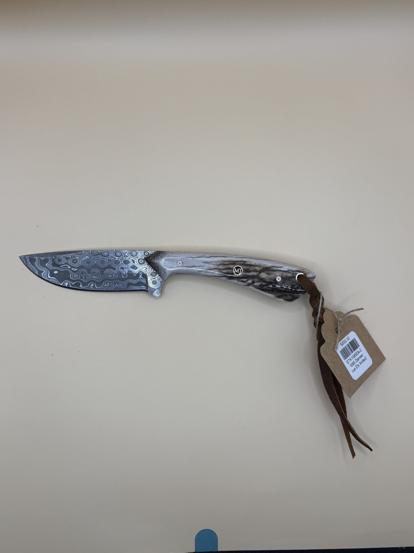 STS Ranch x Exotic Texas Knives 1095 Elk Antler Handmade Knife-2