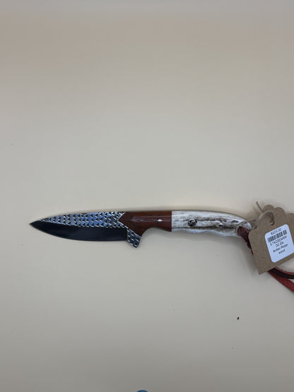 STS Ranch x Exotic Texas Knives D2 Elk Antler & Rosewood Handmade Knife
