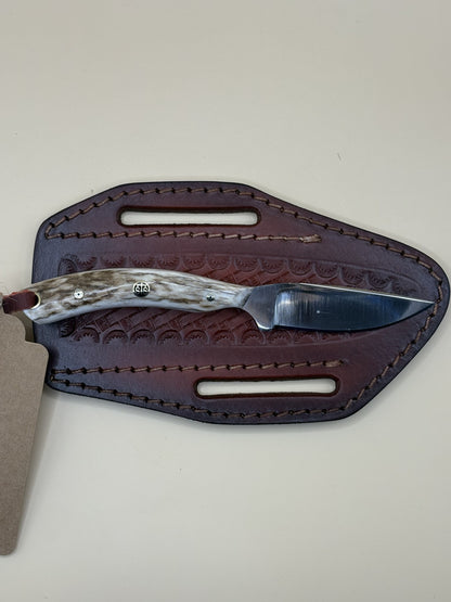 STS Ranch x Exotic Texas Knives Branding Pen D2 Knife with Elk Handle