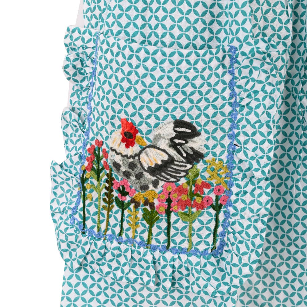 BARNYARD FOWL APRON 33x34