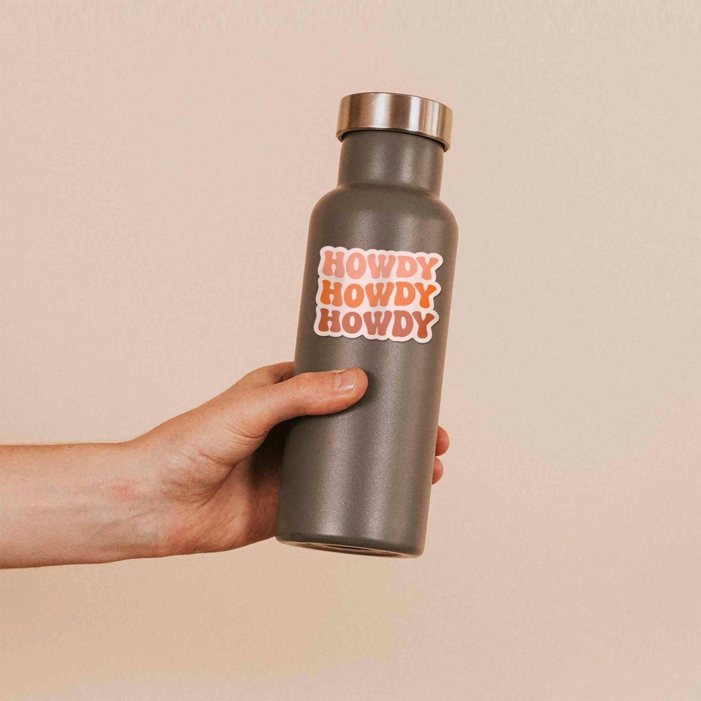 Howdy Pink Cowgirl Sticker for Hydroflask