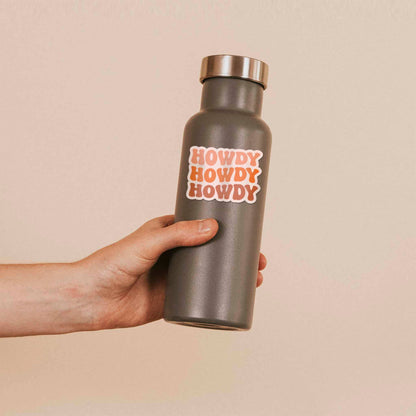 Howdy Pink Cowgirl Sticker for Hydroflask