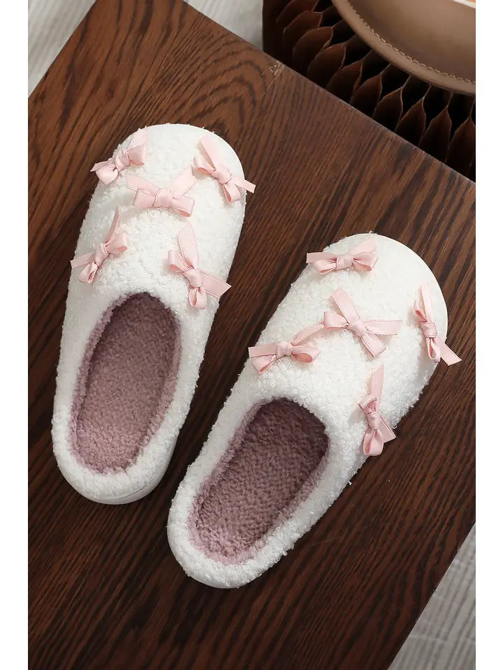 Bow Trim Slippers