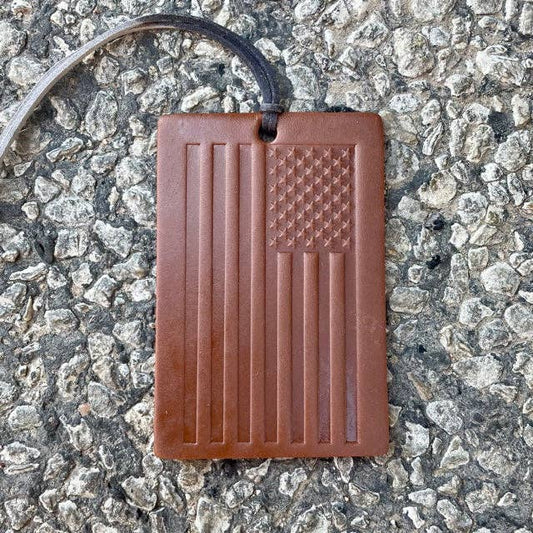 Rectangle Old Glory Air Flair: Brown / Leather