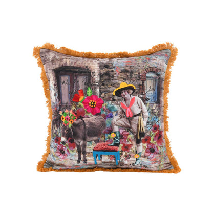 COWGIRL "HER FEET HURT FROM KICKING  20X20