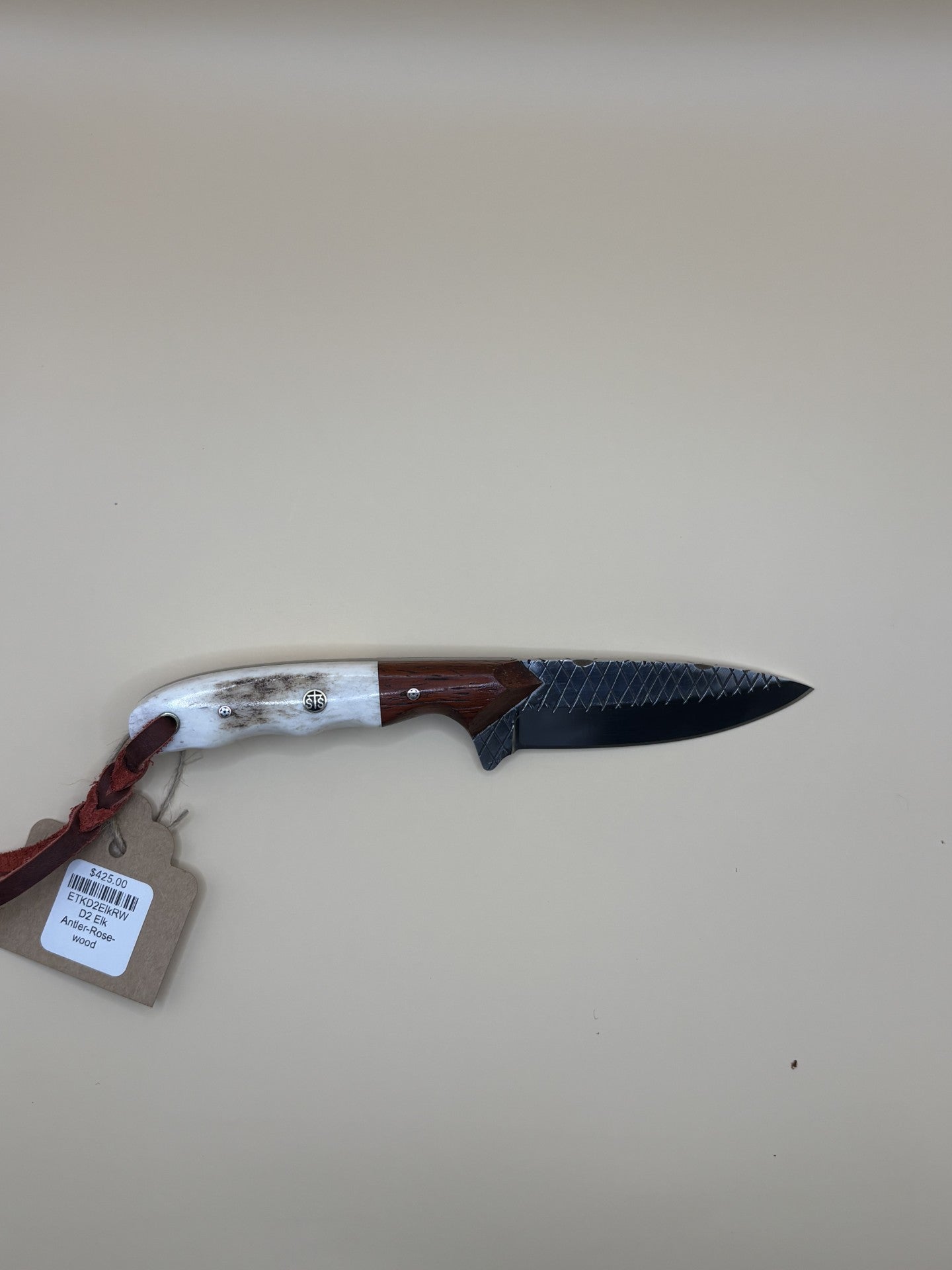 STS Ranch x Exotic Texas Knives D2 Elk Antler & Rosewood Handmade Knife