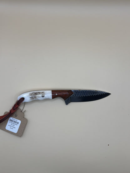 STS Ranch x Exotic Texas Knives D2 Elk Antler & Rosewood Handmade Knife