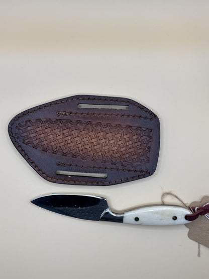Exotic Texas Knives D2 Camel Bone Handle Knife – Premium Handmade Fixed Blade