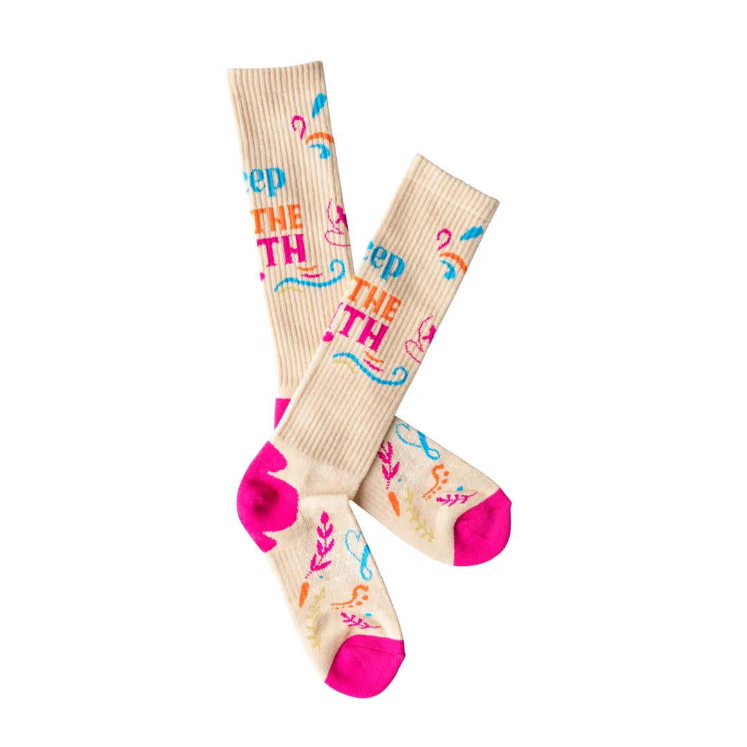 Lucky Chuck Keep the Faith Performance Boot Socks