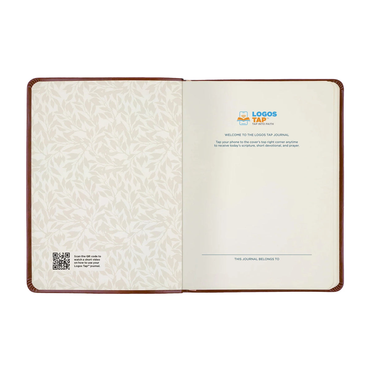 Logos Trading Post God Works Romans 8:28 Leather Journal – Dark Brown