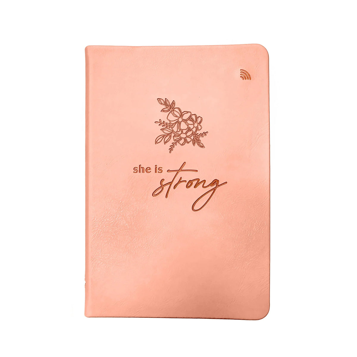 Logos Trading Post She Is Strong Proverbs 31:25 Tap Journal – Pink