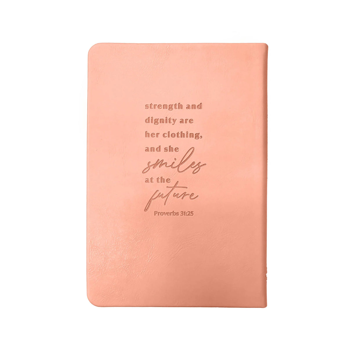 Logos Trading Post She Is Strong Proverbs 31:25 Tap Journal – Pink