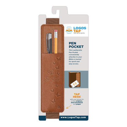 Logos Trading Post Be Still Psalm 46:10 Brown Pen Pocket