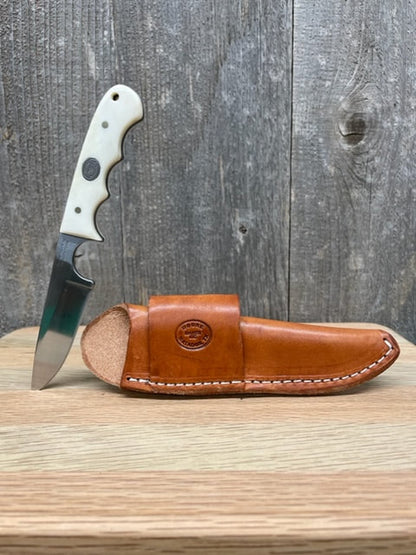 Moore Maker - Smooth Bladed Pig Sticker Knife 7" & Sheath