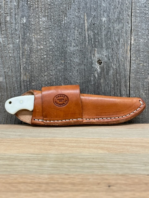 Moore Maker - Smooth Bladed Pig Sticker Knife 7" & Sheath