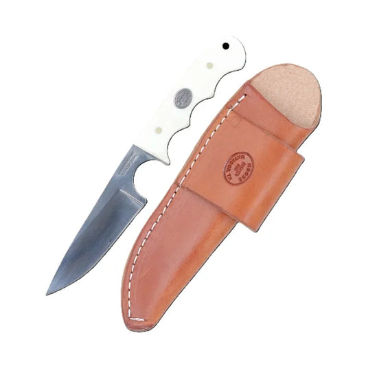 Moore Maker - Smooth Bladed Pig Sticker Knife 7" & Sheath