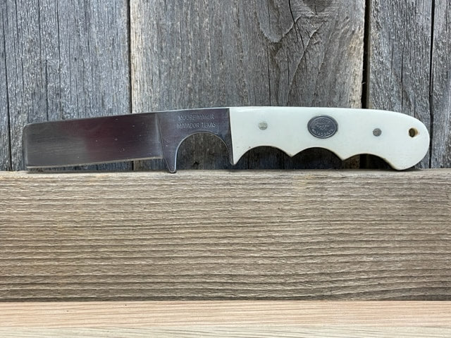 Moore Maker - 6 3/8" White Bone Bull Cutter & Sheath