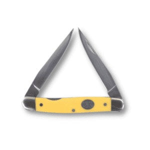 Moore Maker - 3 7/8" Yellow Delrin Muskrat Pocket Knife