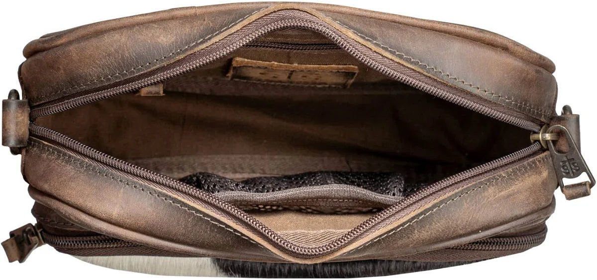 Inside of STS Ranchwear Cowhide Jess Crossbody Jennifer Smith STS Ranch