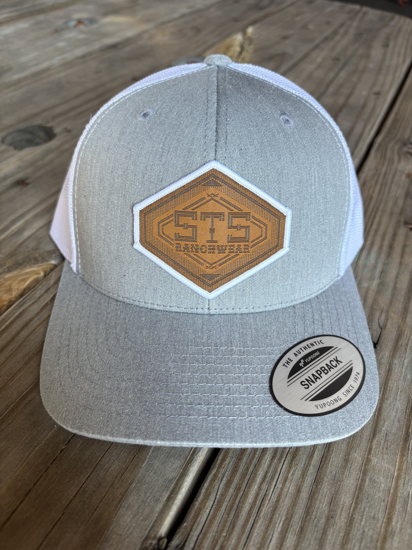 STS Gray/White Mesh Cap - Diamond Patch